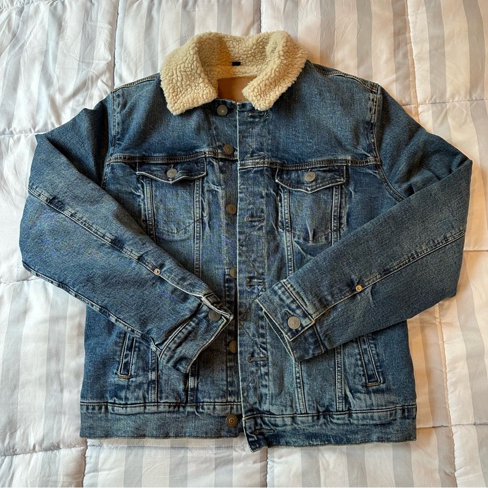 AEO Sherpa Lined Denim Jacket